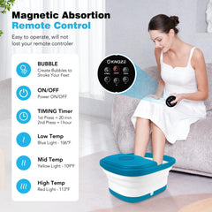 KNQZE foot spa with pumice stone for gentle post-day foot care.