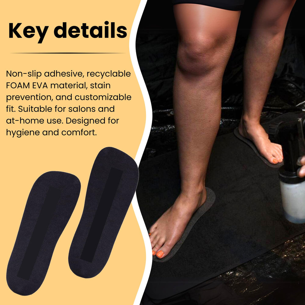 KOBBTAN accesorio para bronceado, pies listos para aplicar bronceado en salón o casa.