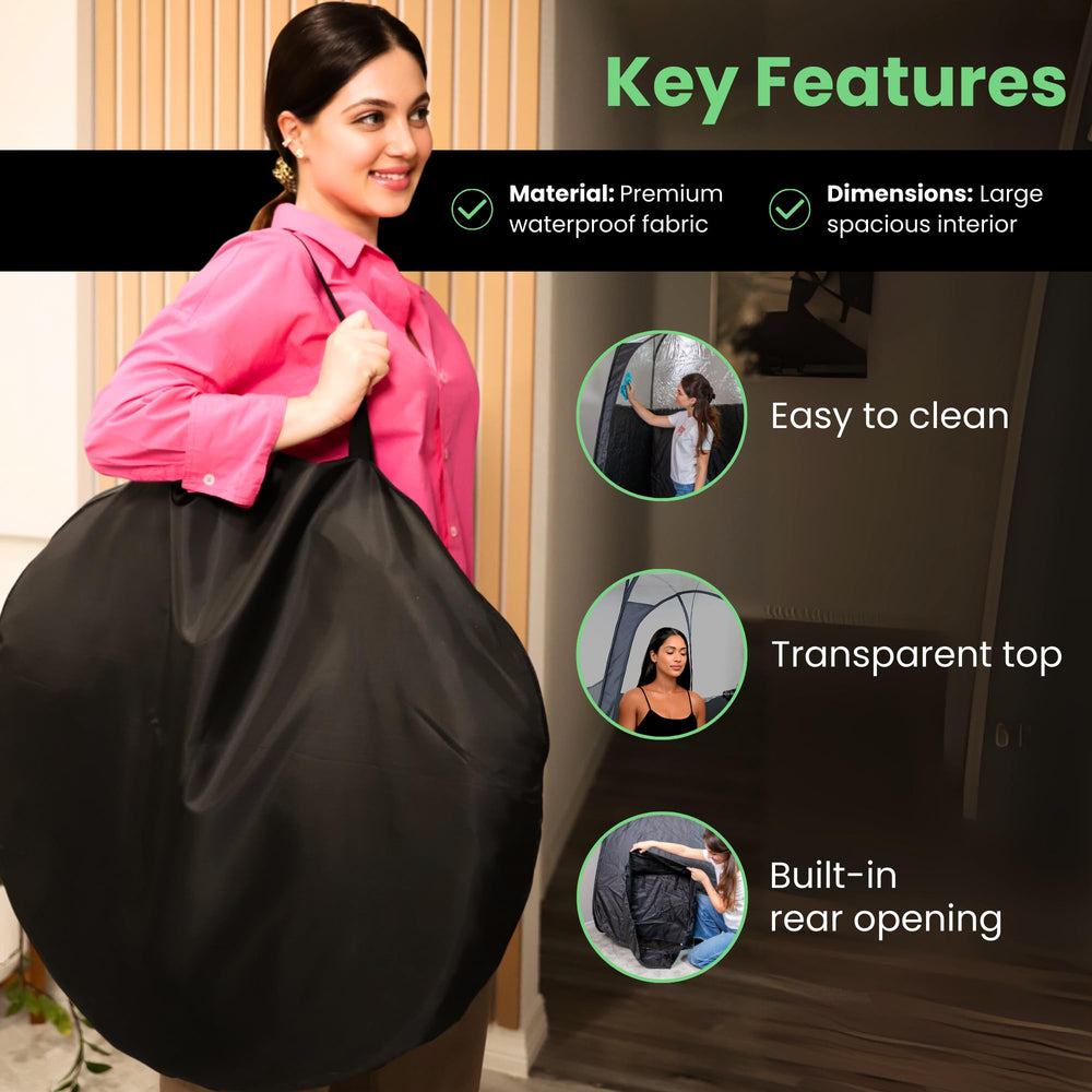 KOBBTAN home and salon compatible tent for versatile tanning setups.