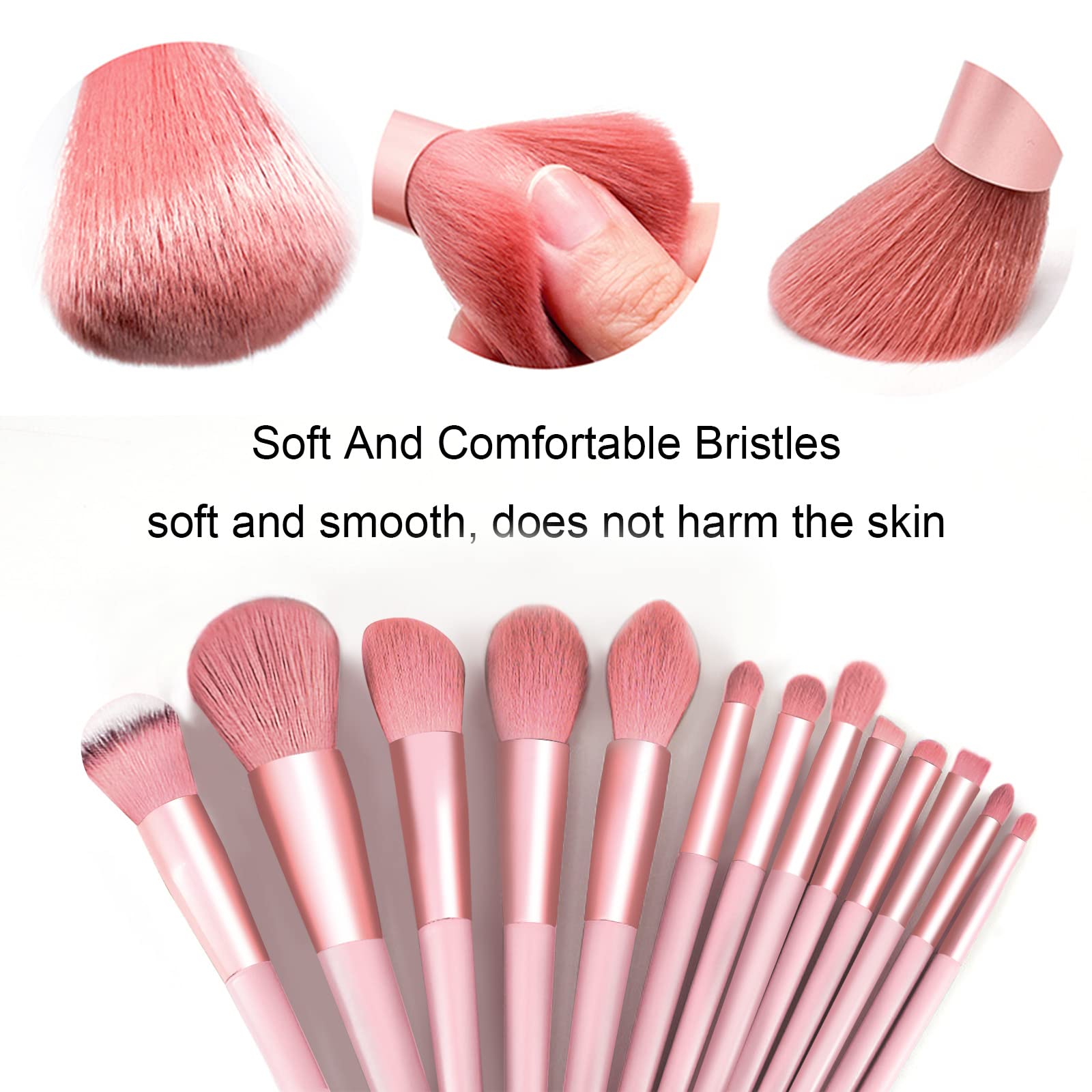 Koccido regular-size makeup brushes with ergonomic handles for easy daily use.