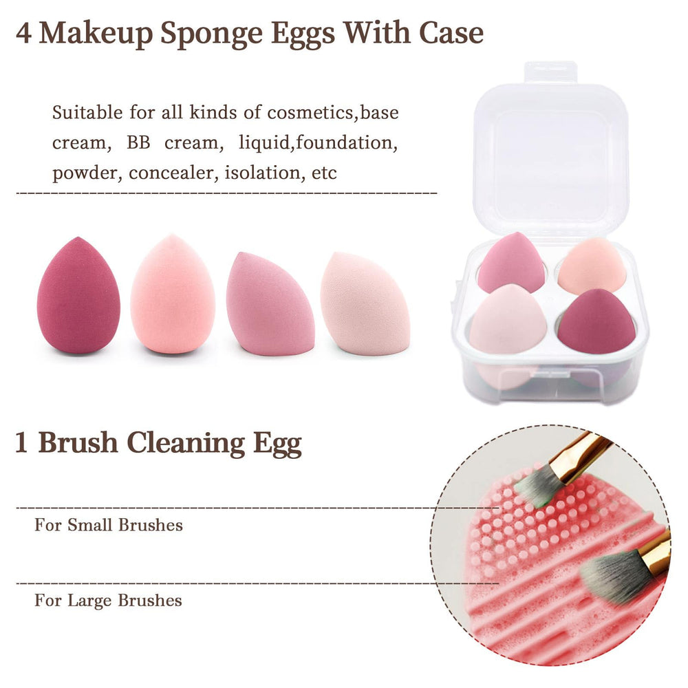 Koccido sponge egg set for effortless blending and application.