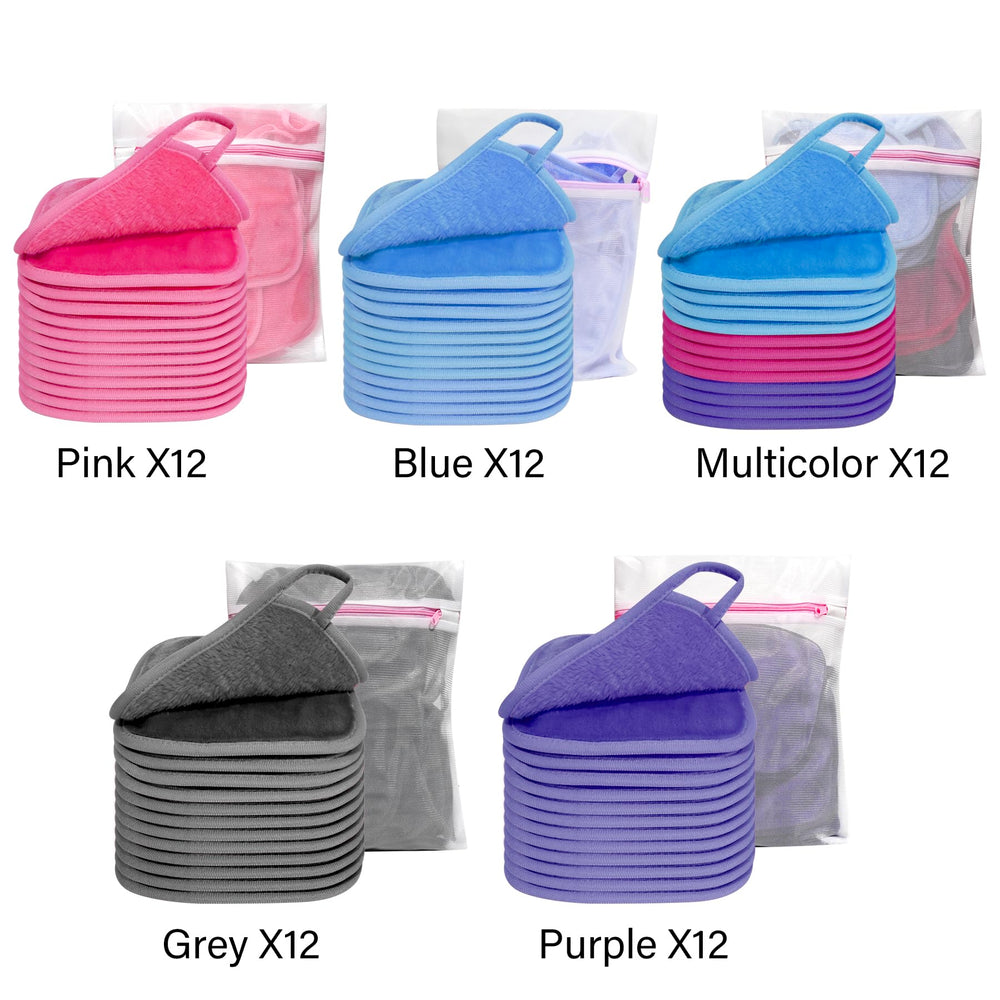 KODAMO kit de 12 piezas rosadas, perfecto para rutina de desmaquillado.
