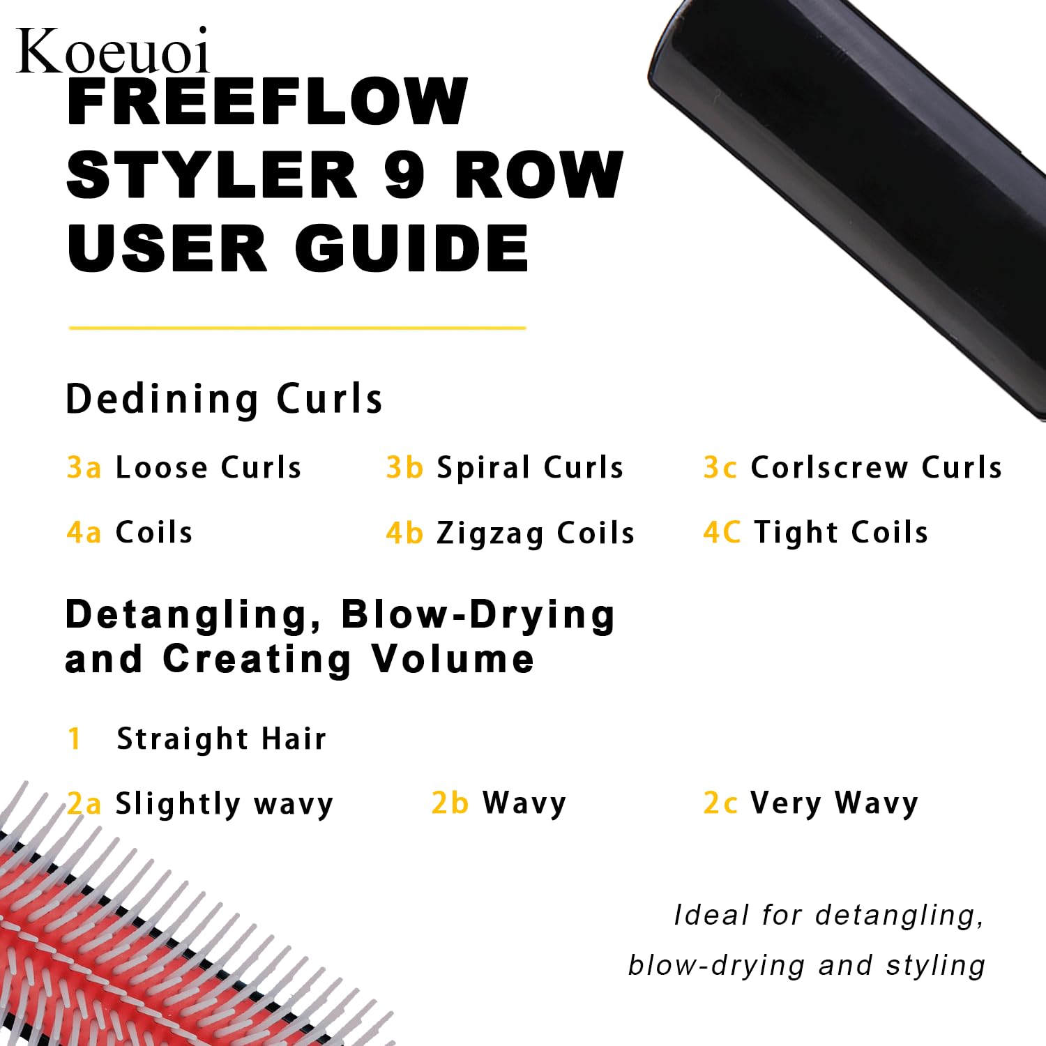 Koeuoi ergonomic handle provides stable, precise control