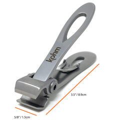 KOHM durable stainless steel nail clippers for long-lasting use.