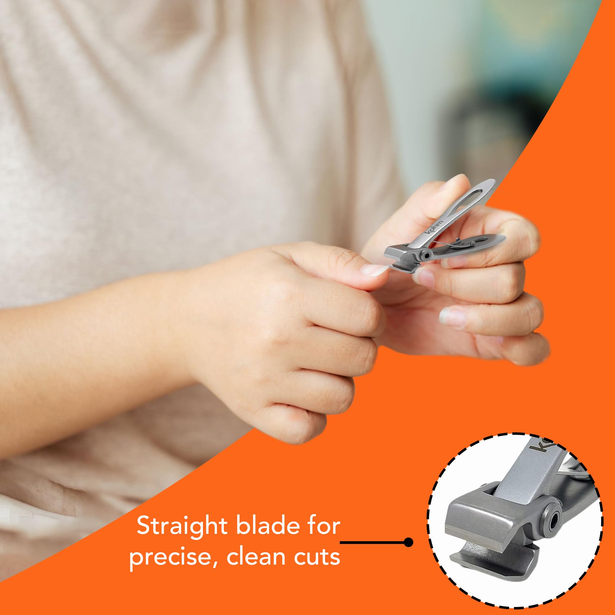 KOHM toenail clippers designed for thick toenails and nail care.
