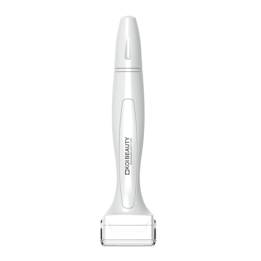 Koi Beauty derma stamp close-up with titanium pins for gentle treatment