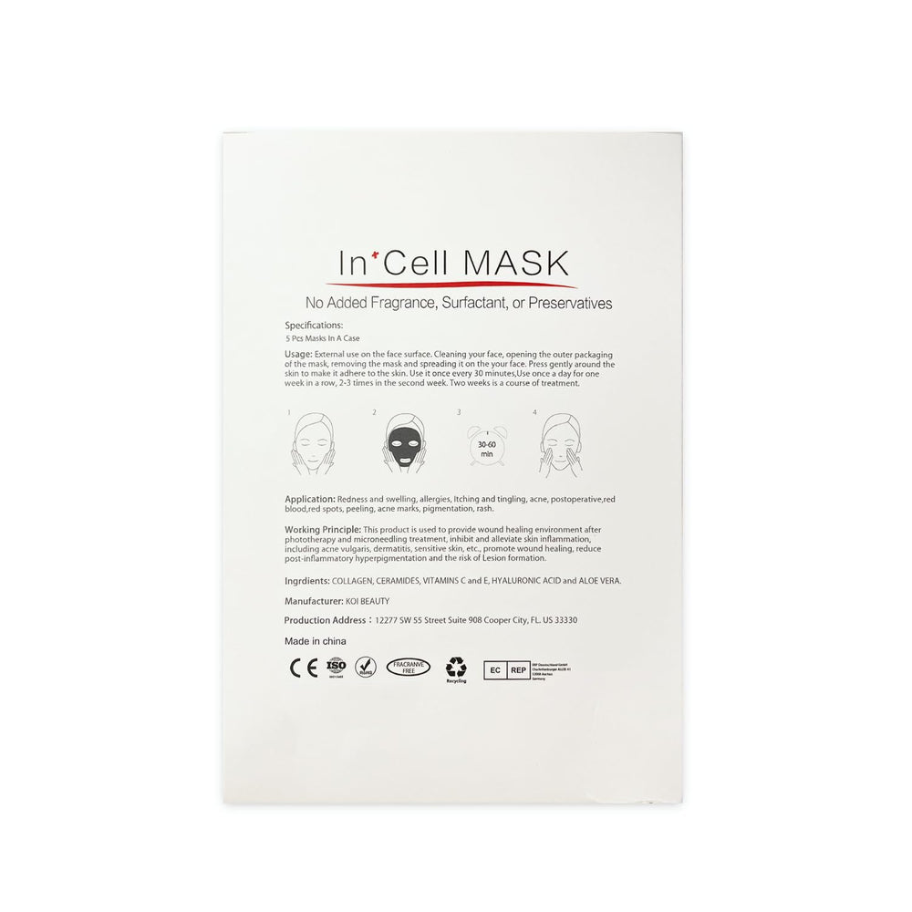 Koi Beauty Post-care mask ideal after IPL, chemical peels, or microneedling sessions.