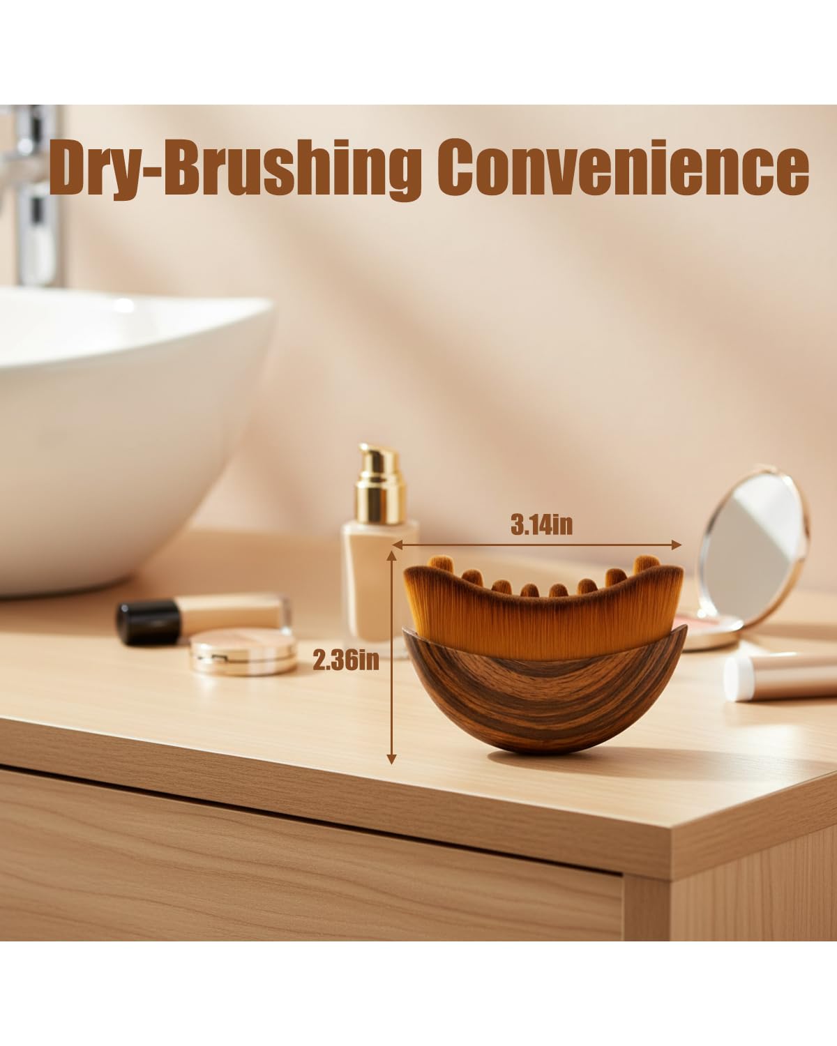 Kojeva facial brush designed for mature skin delivering comfortable daily use.
