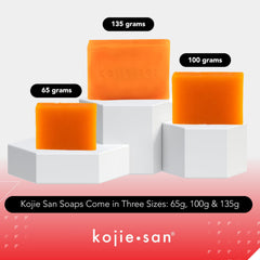 Kojie San kojic acid formula label close-up for even tone.