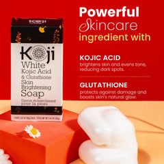 Koji White brillo radiante cuidado diario para piel luminosa.