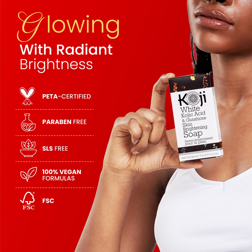 Koji White control de imperfecciones equilibra la textura de la piel.