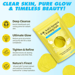 Kojic Turmeric Cleansing Pads dual-sided buff closeup for gentle exfoliation.