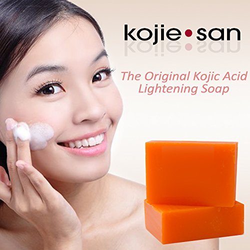 Kojie San barra Kojico Original con aceite de coco para piel sana.