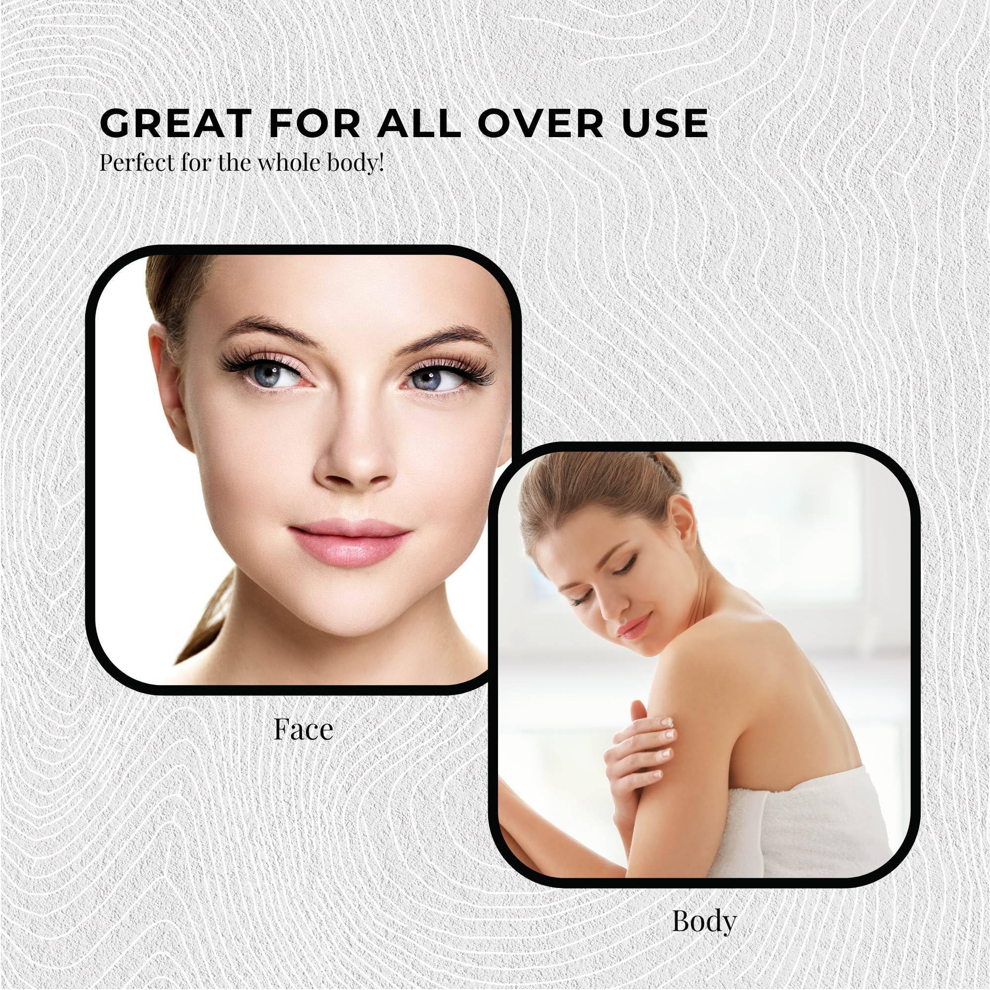 Kojie San bar shown beside towels, suitable for facial and body use.