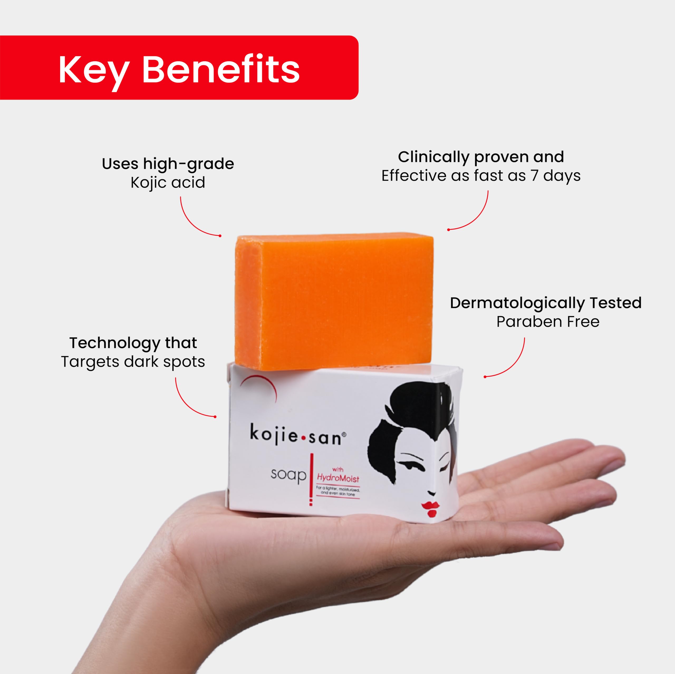 Kojie San: crema facial de 30 g en envase cerrado para hidratación
