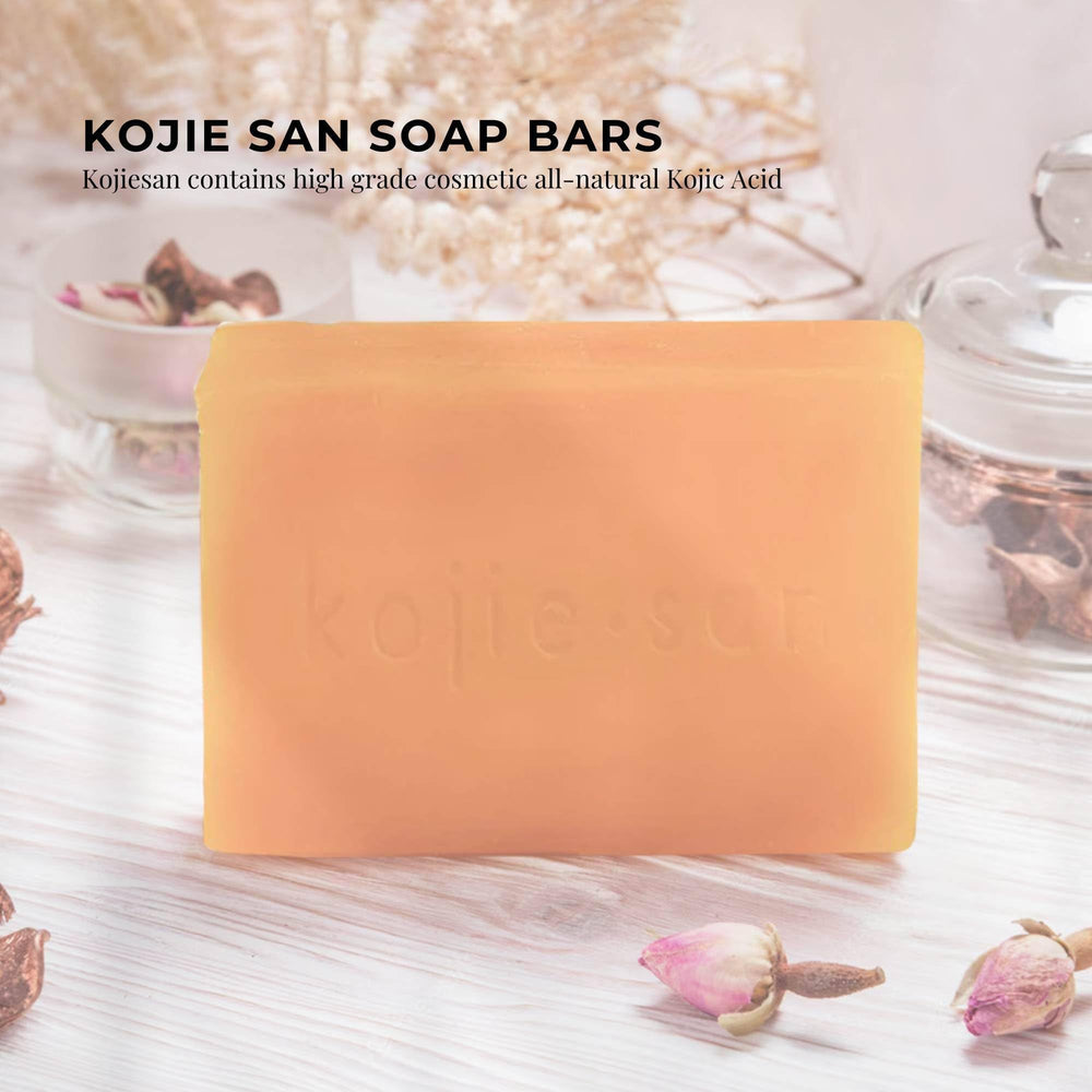 Kojie San kojic acid soap ingredients include coconut oil, tea tree oil, and glycerin for smoother skin.