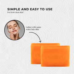 Kojie San soap lather shown for gentle cleansing and hydration.