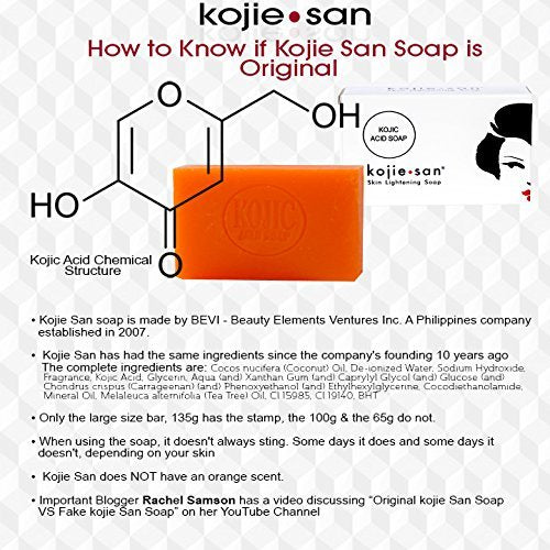 Uso diario de Kojie San en cara y cuerpo para limpieza suave.