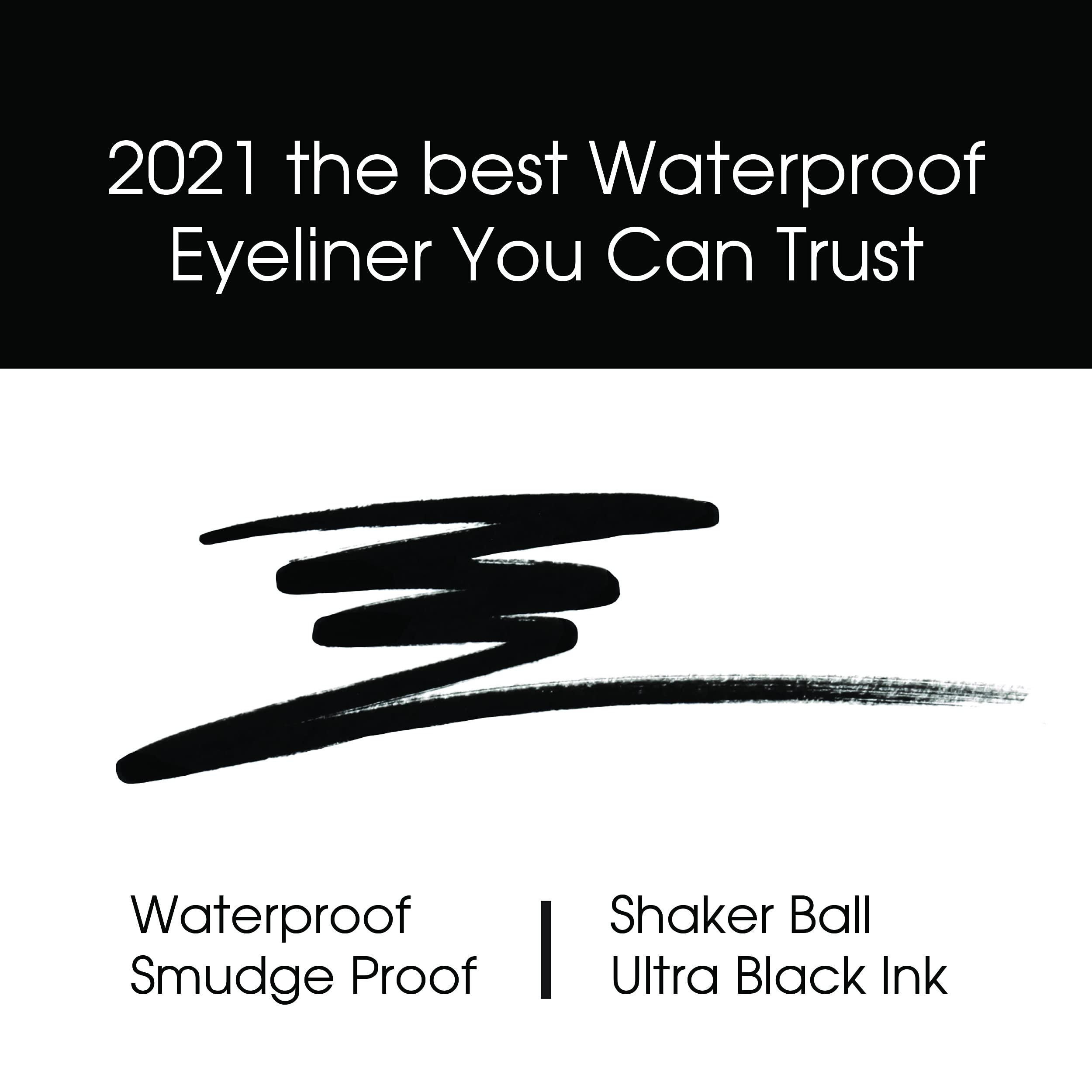 Kokie Precise Longwear Eyeliner ultra-black ink provides bold definition that lasts.