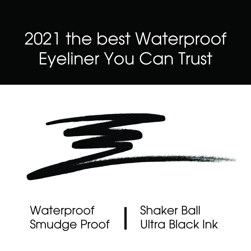 Kokie Precise Longwear Eyeliner ultra-black ink provides bold definition that lasts.