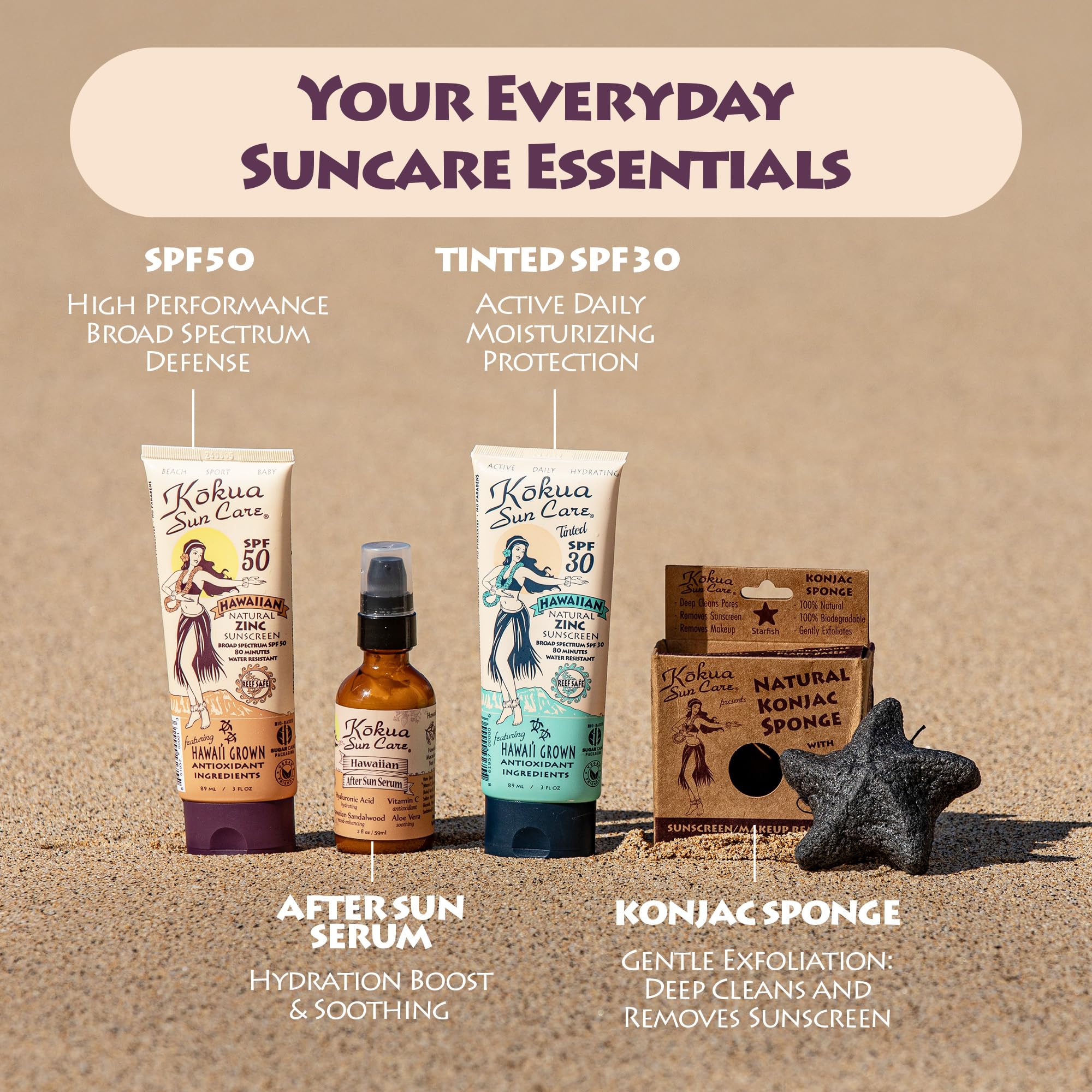 Kokua Sun Care SPF 30 perfect for a family beach day