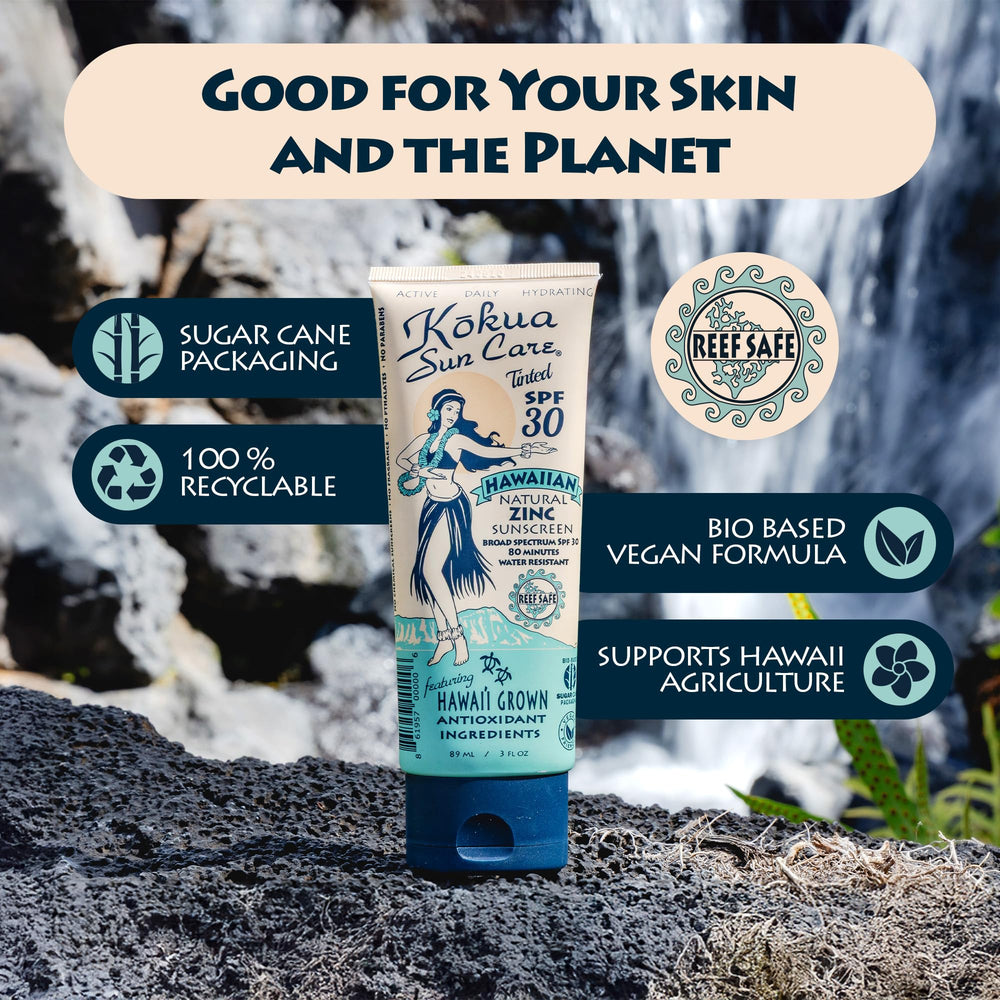 Kokua Sun Care features kukui and macadamia oils for hydration
