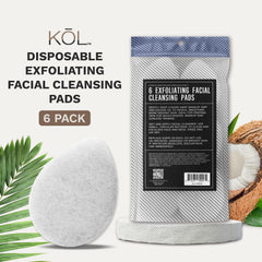 KOL disposable face sponge for makeup removal with soft texture and thorough cleansing.