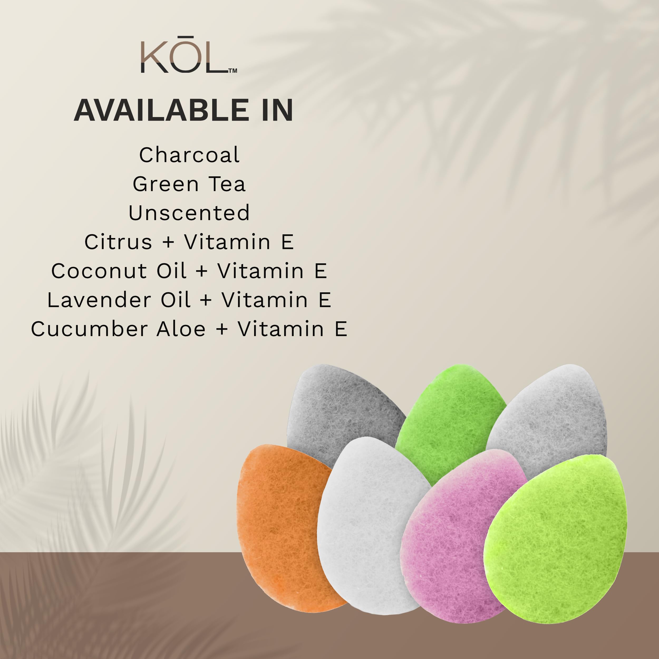 KOL skincare tool with charcoal pads designed for on-the-go cleansing.