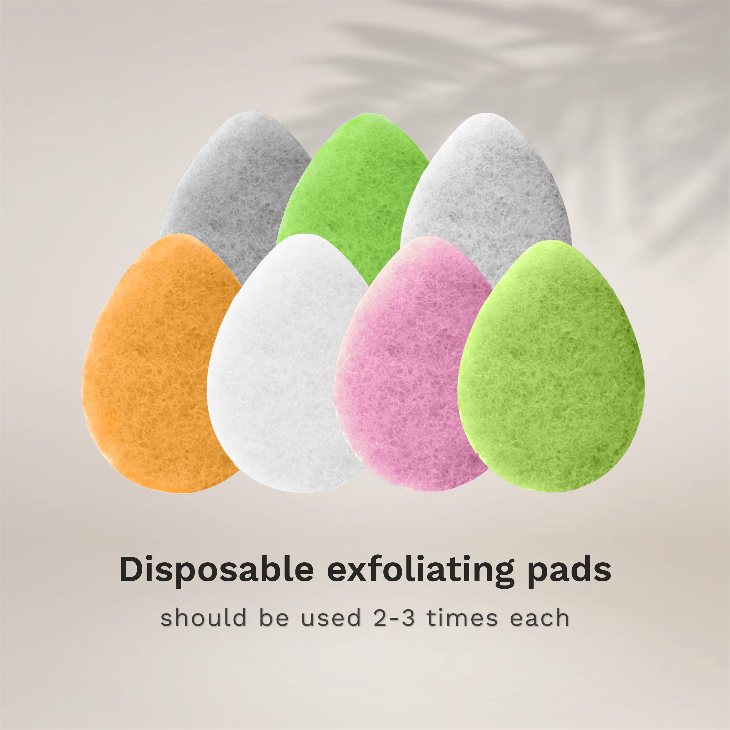 KOL six-pack facial pads ready for quick makeup removal routine.