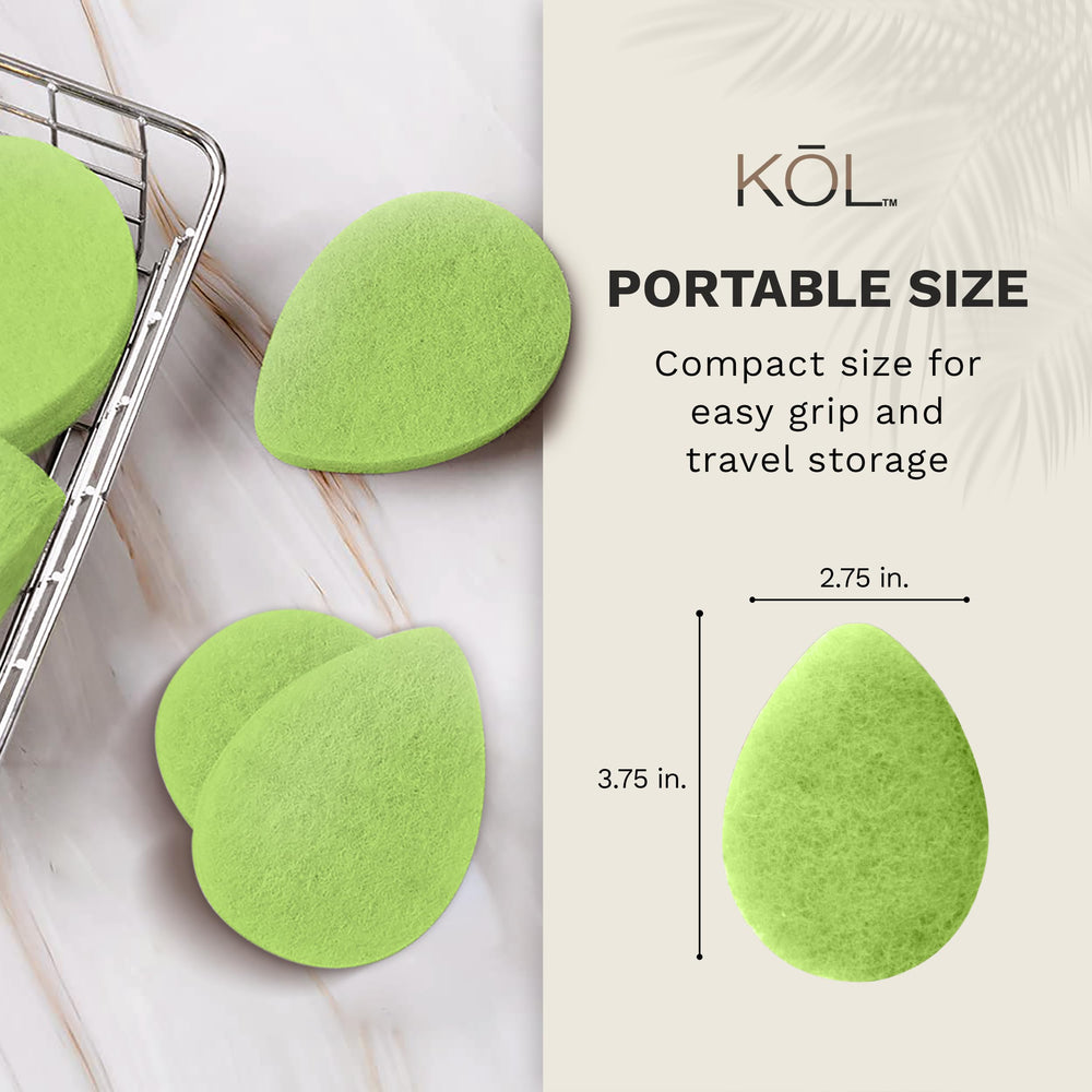 Portable cleansing sponges fit gym bags and travel kits