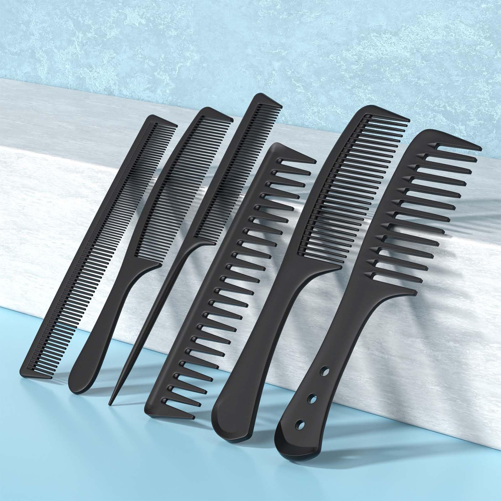 Kolavia fine-tooth detangling comb for precise parting and styling.