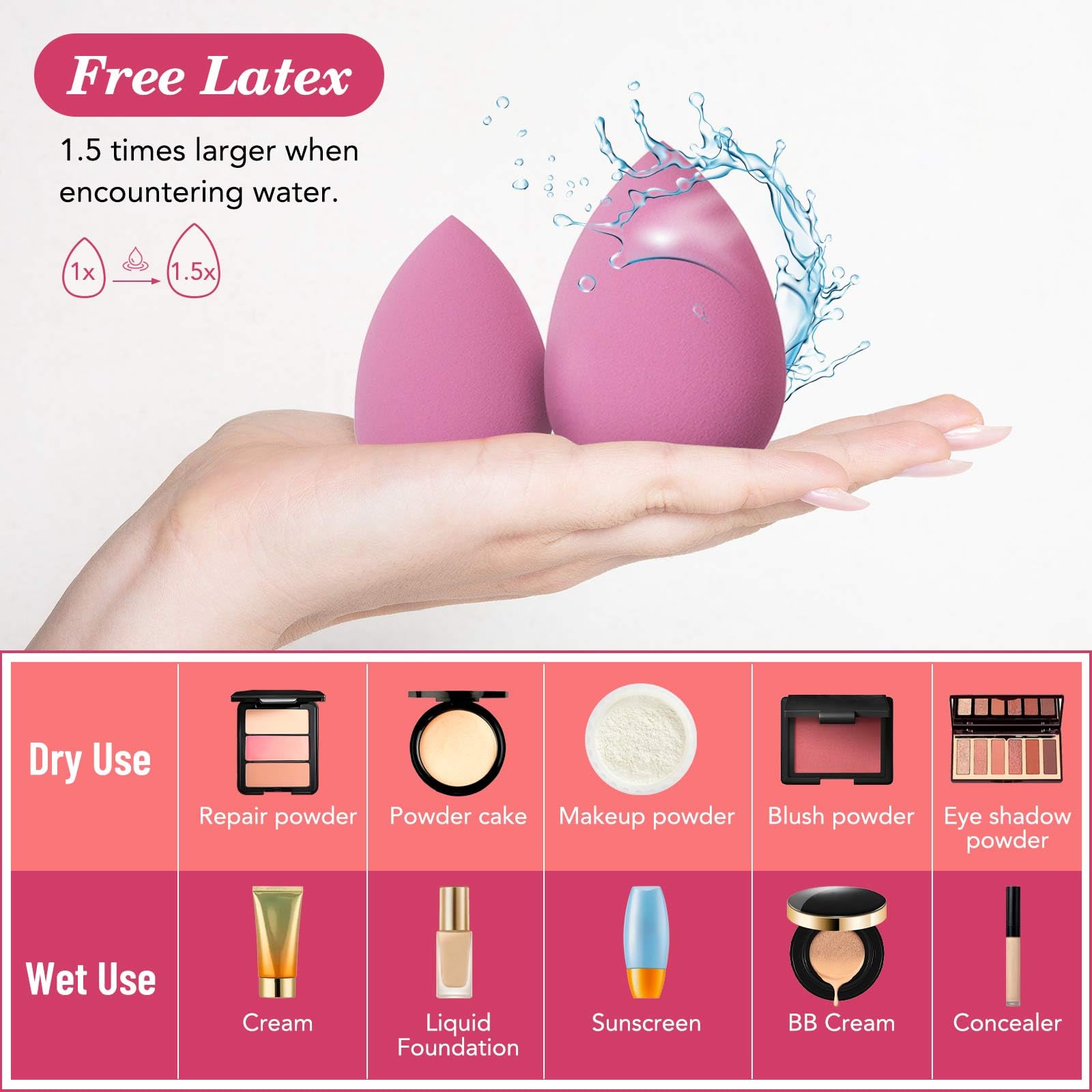 Kolavia plastic jar storage shows clean, dust-free organization for your makeup tools.