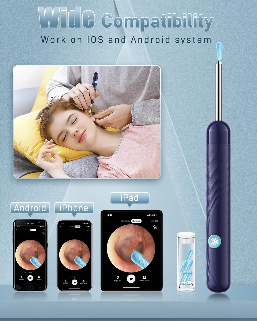 Kolrry ear wax camera kit includes every accessory needed.