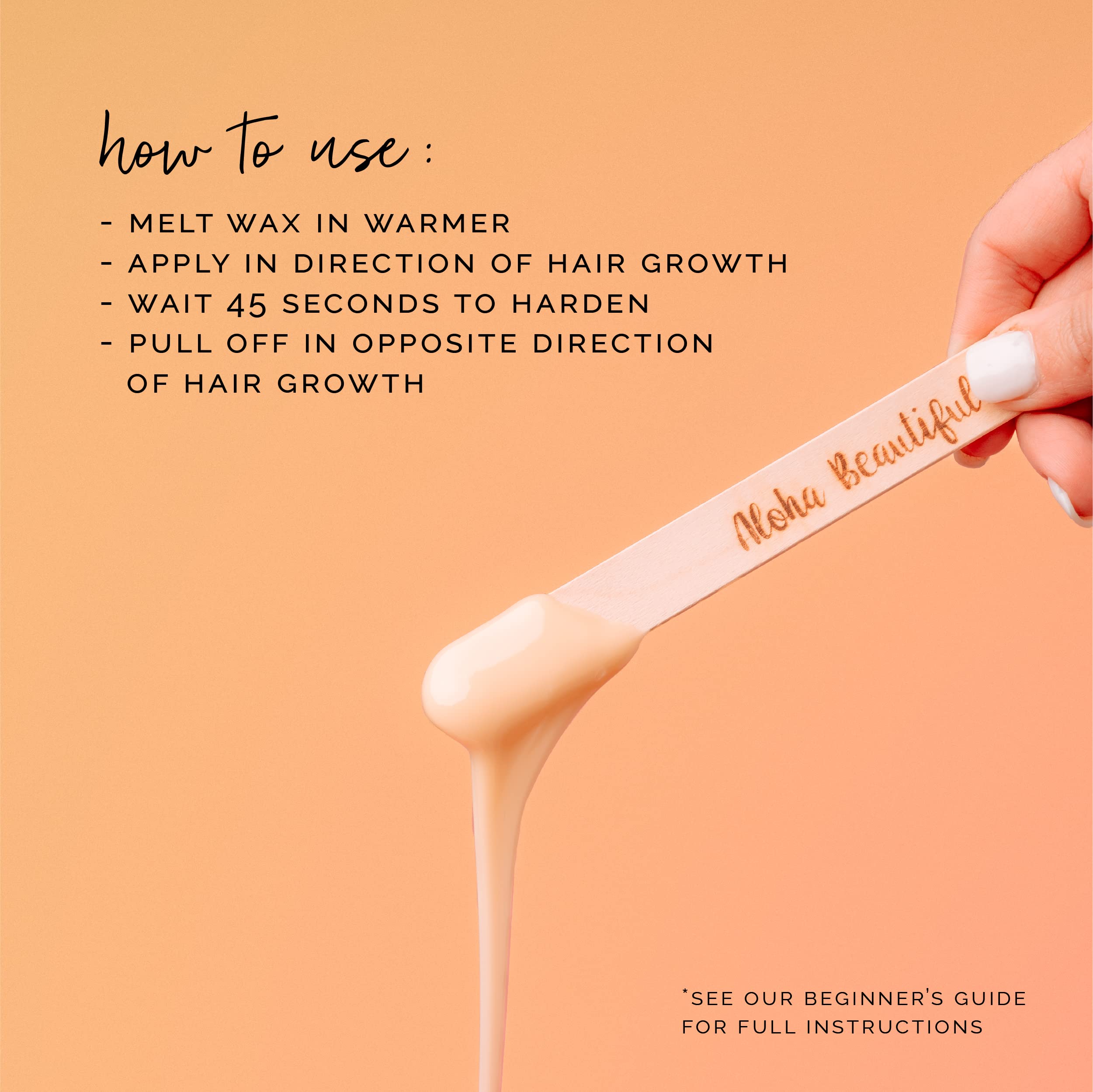 KoluaWax beads for back and chest remove coarse hair with lasting smoothness