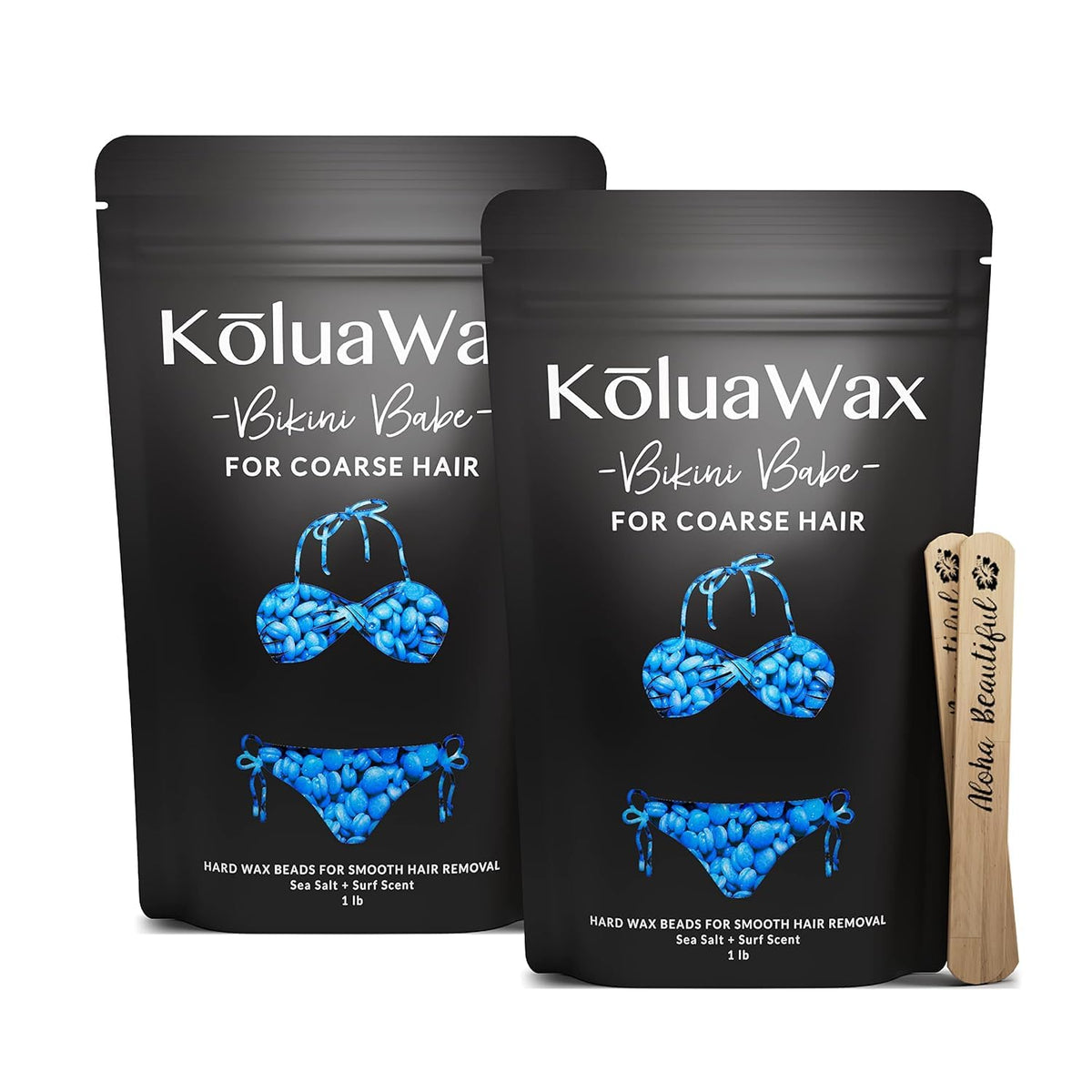 KoluaWax hard wax beads for the face with coarse hair deliver precise grip for clean removal.
