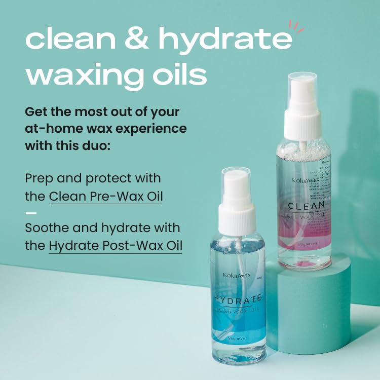 KoluaWax Hydrate Post-Wax Oil bottle for post-care and residue removal