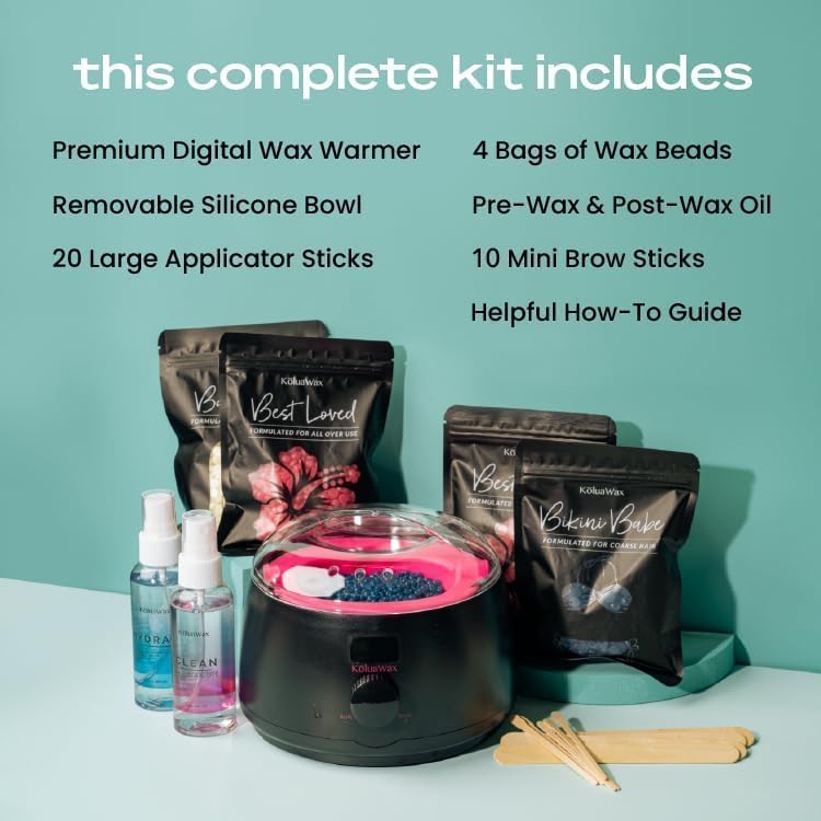 KoluaWax pre-wax oil to prep skin smoothly before waxing.