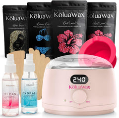 KoluaWax Premium Waxing Kit for Women with beginner-friendly setup for at-home waxing