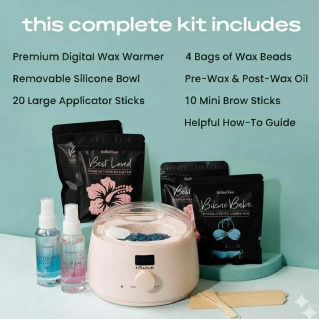 KoluaWax Removable Silicone Wax Pot offers easy cleanup after waxing sessions