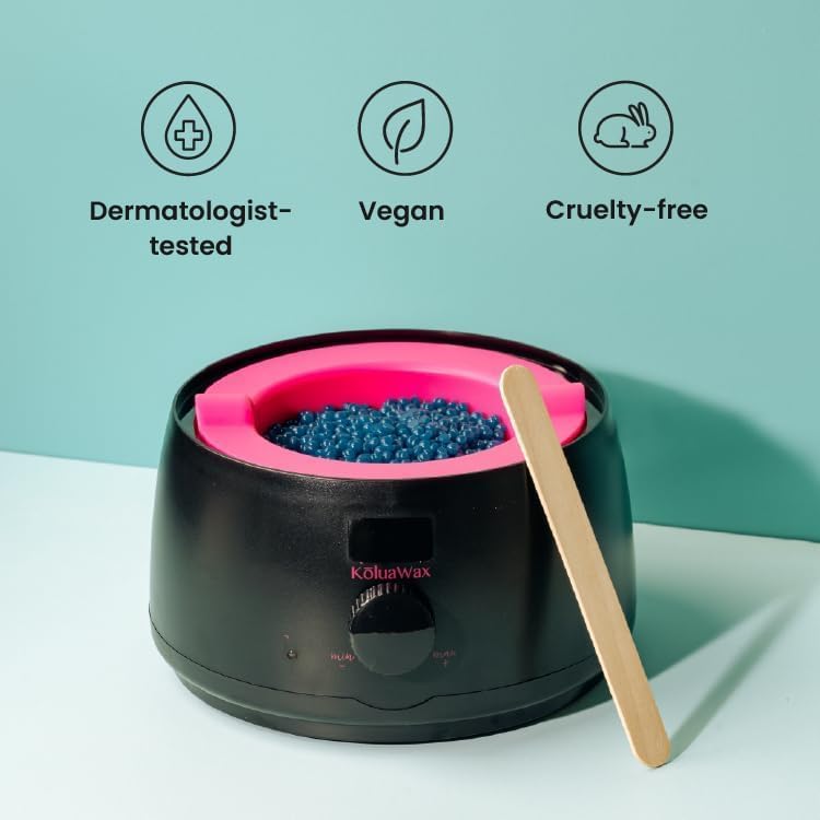 KoluaWax wax beads brows & face bag for precise facial waxing.