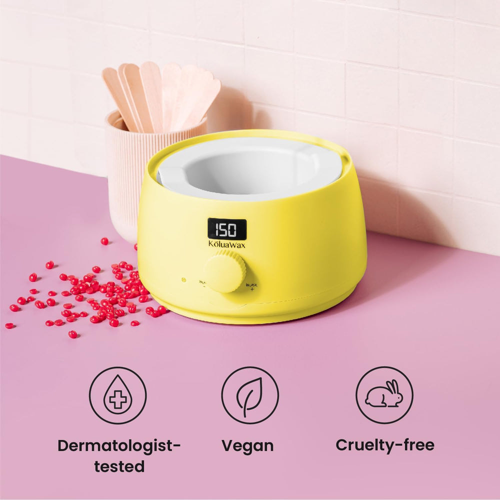 KoluaWax wax beads for coarse hair delivering smooth results.