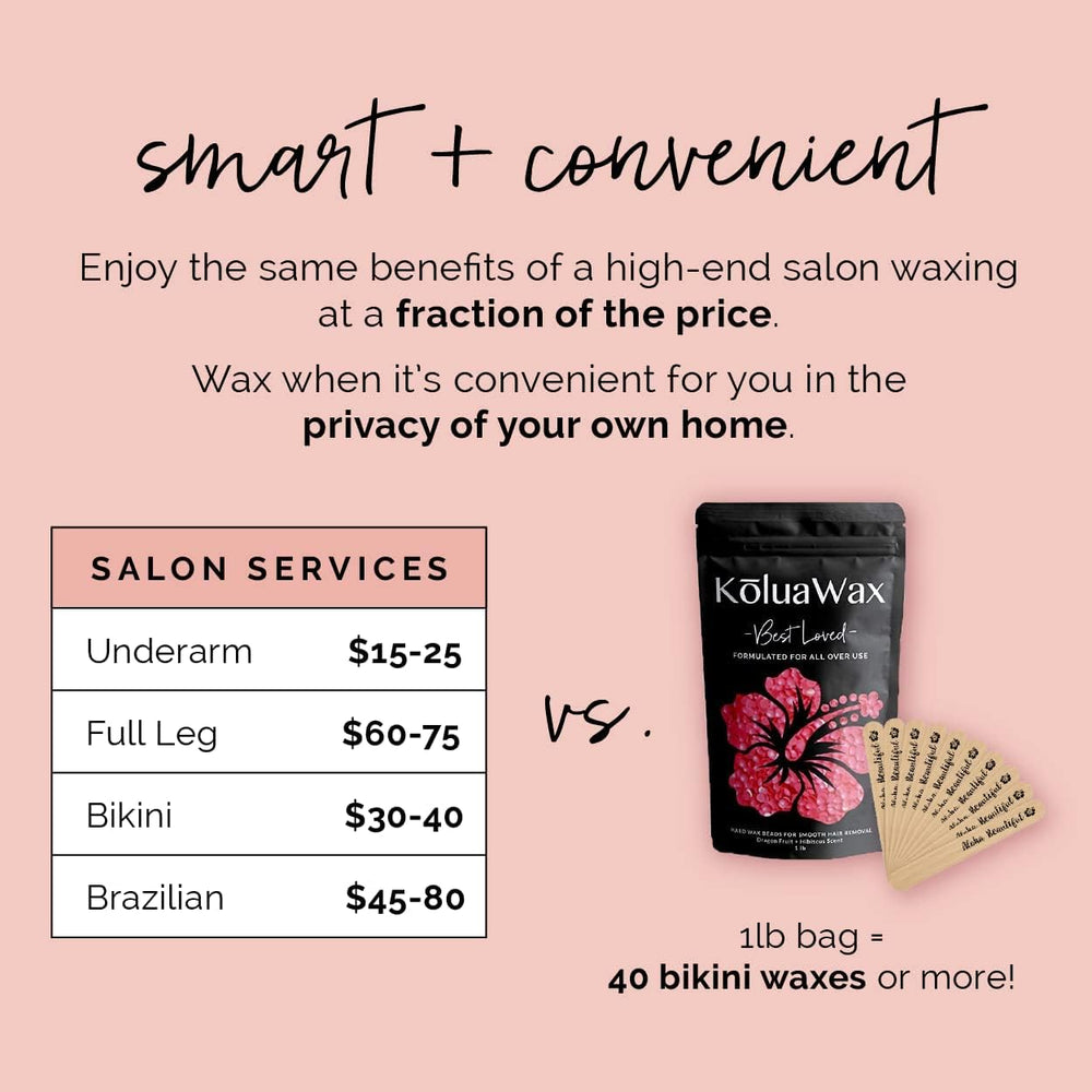 KoluaWax compatible with popular wax warmers for easy at-home sessions