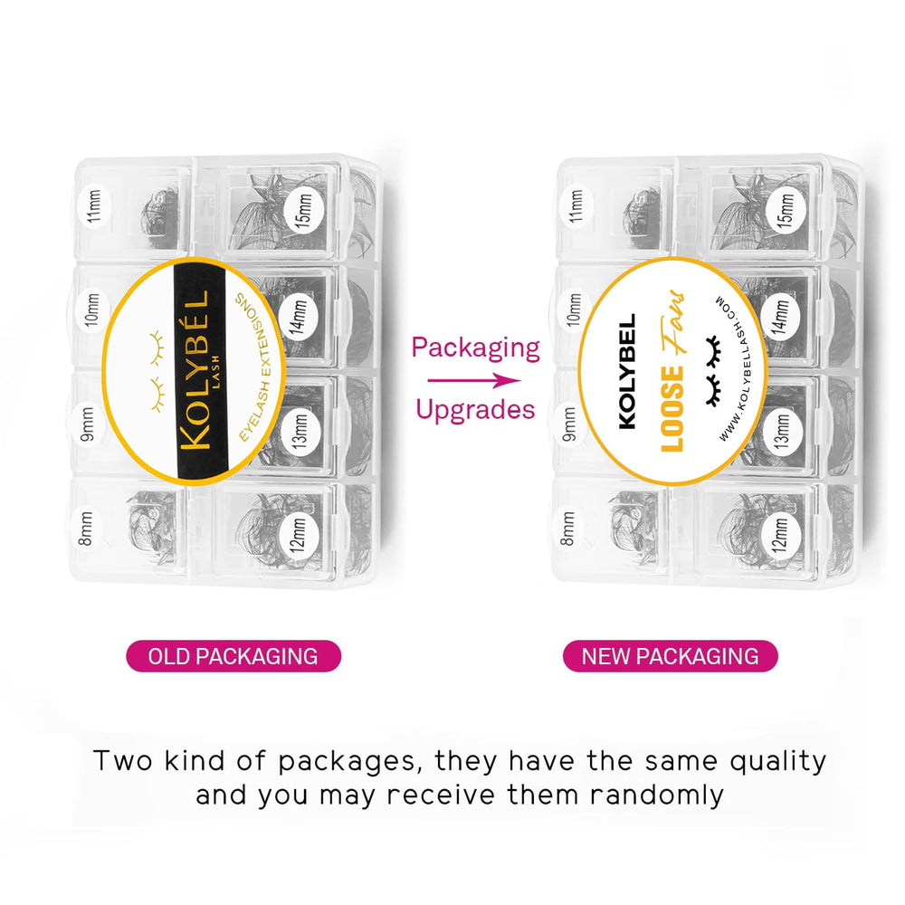 Kolybel premade fans 10D in 8-15mm with 0.07mm thickness for balanced lift.