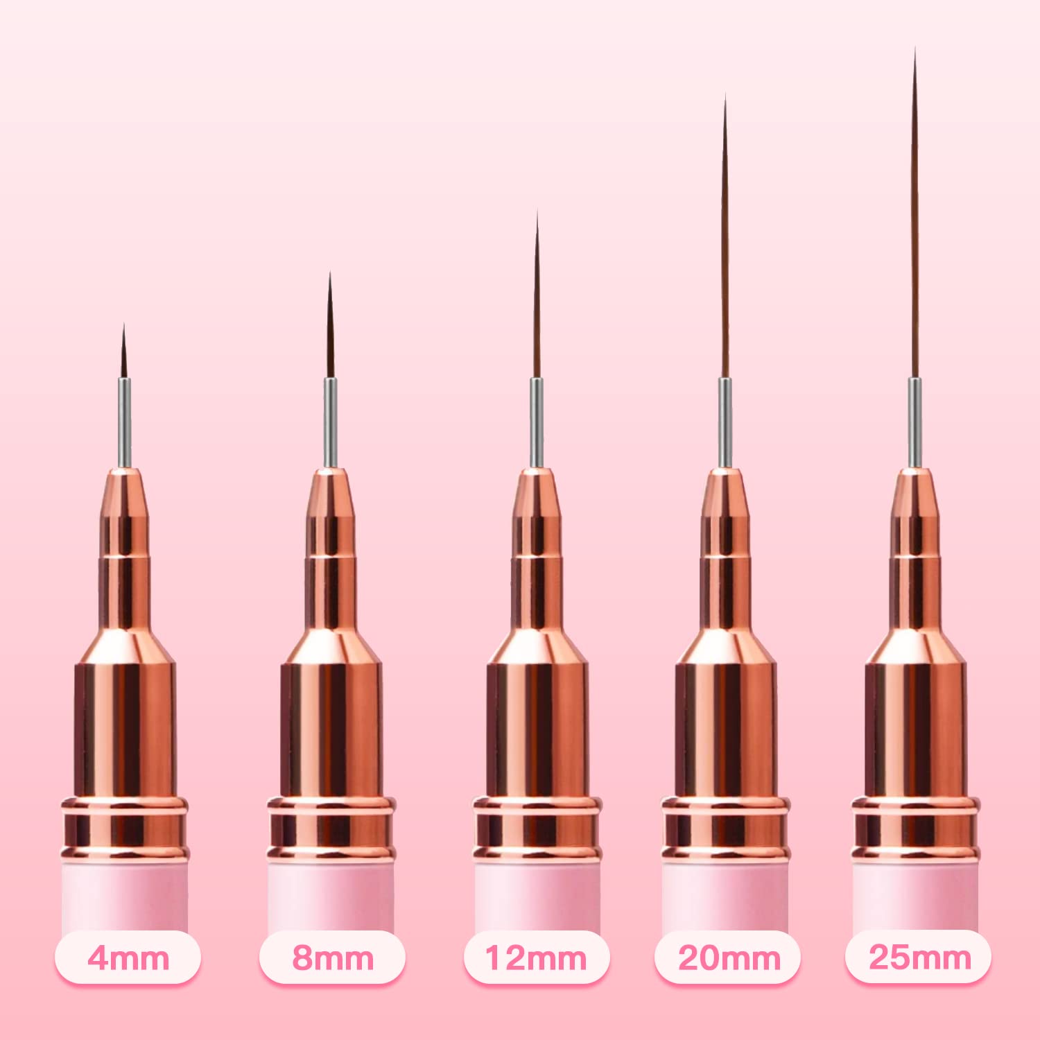 Komall 12mm liner brush for medium-width strokes and smooth curves
