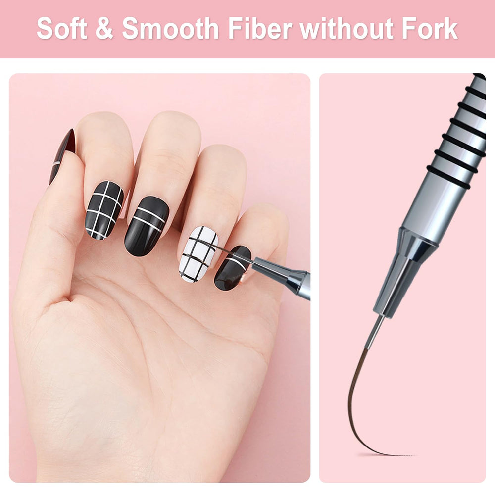 Komall 9mm brush for mid-size strokes and patterns