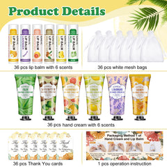 KONEUK 36-pack lip balm bulk, colorful scented tubes for attendees.