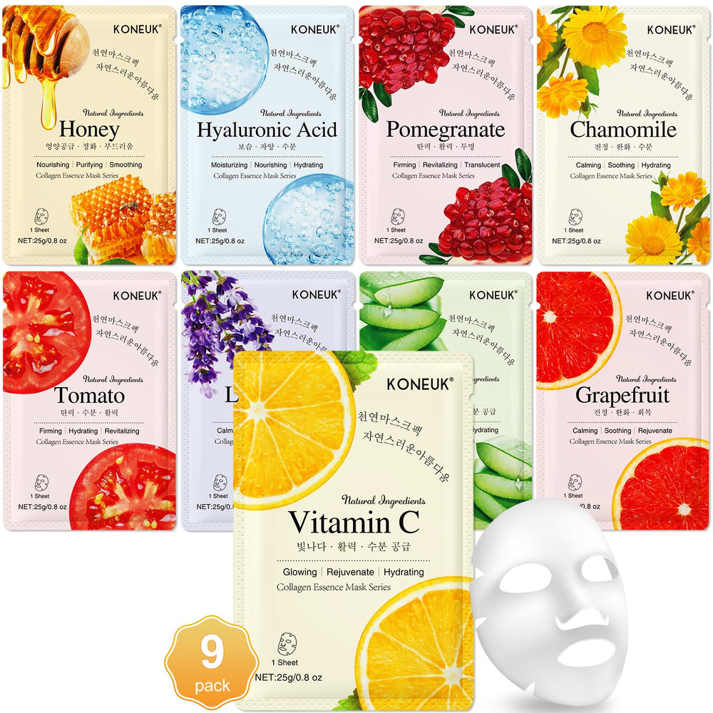 KONEUK lemon face mask for brightening and refreshing skin care