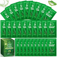 KONEUK Aloe Vera Gel 30-pack with individual packets for travel-friendly skin care.