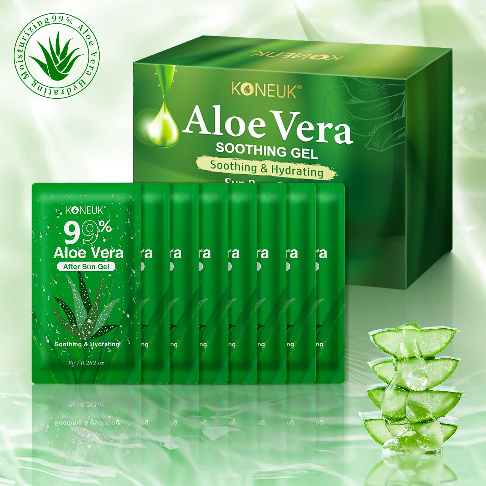 KONEUK gel de aloe vera en lote regalo para cuidado diario