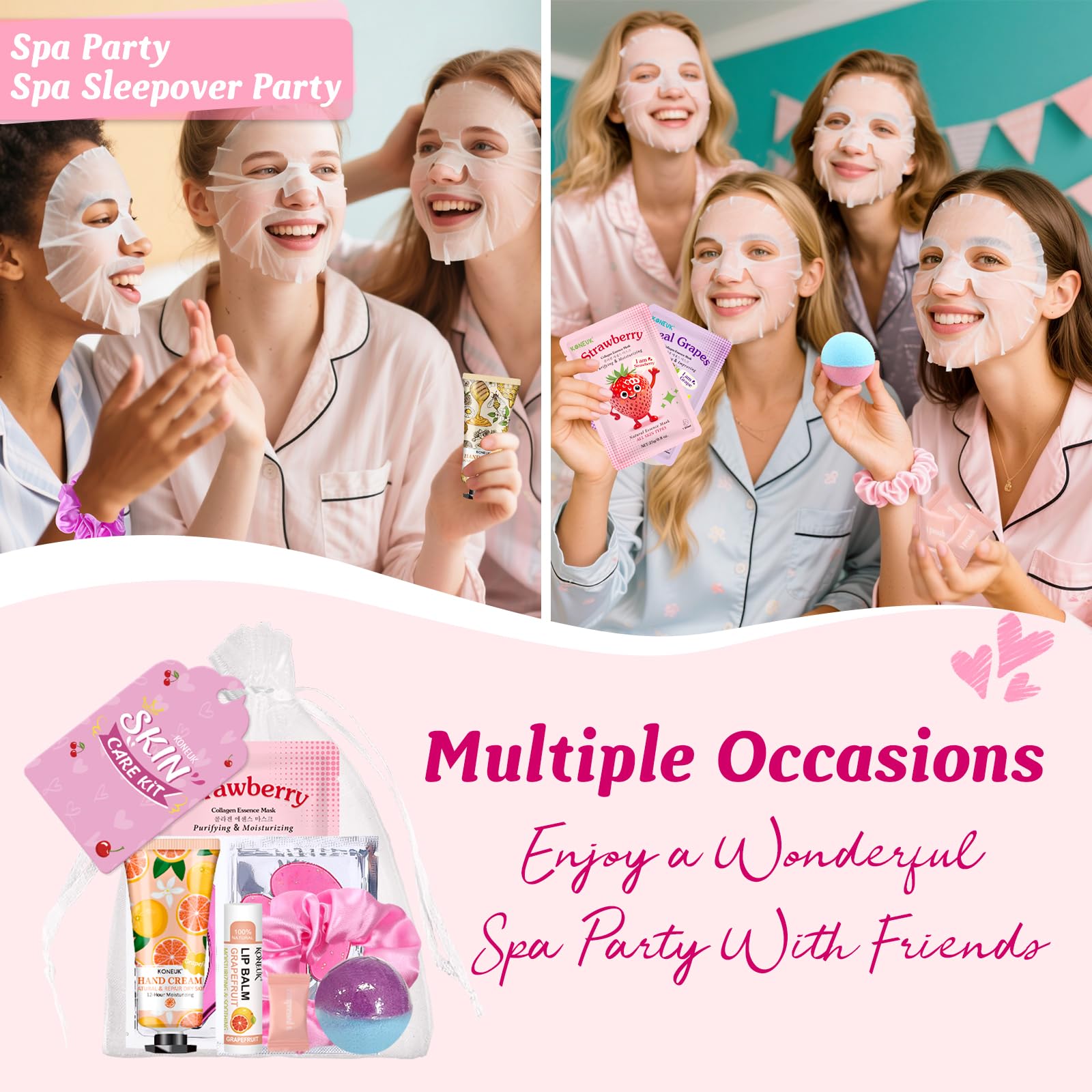 KONEUK hand cream for dry hands at spa party